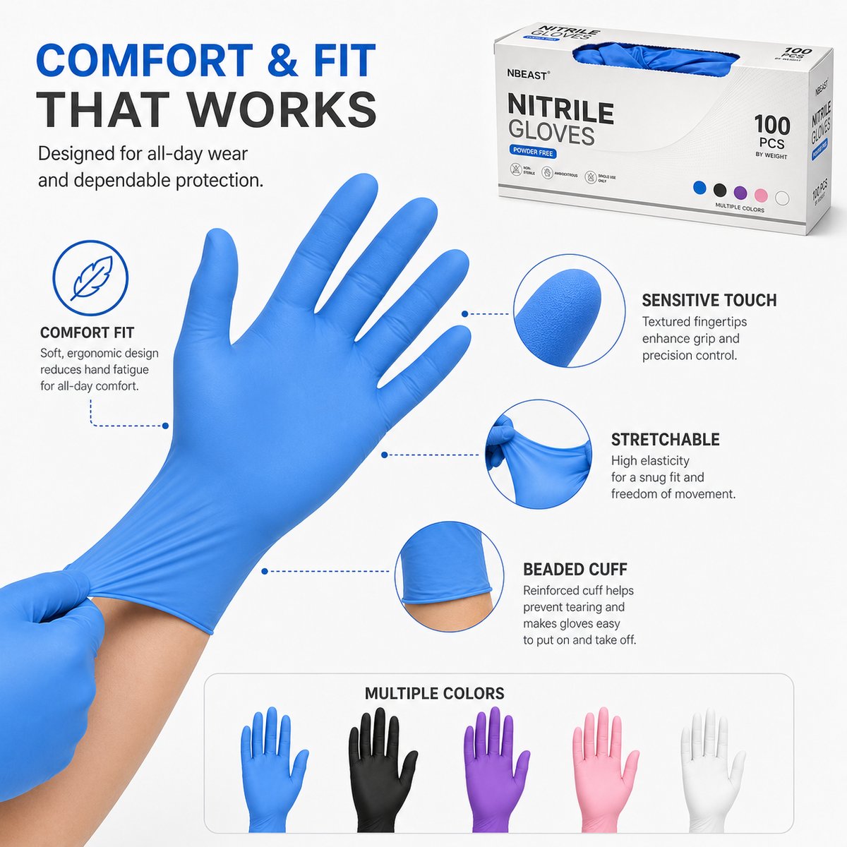 Black Nitrile Gloves for Tattoo Shops: Bulk Buying Guide