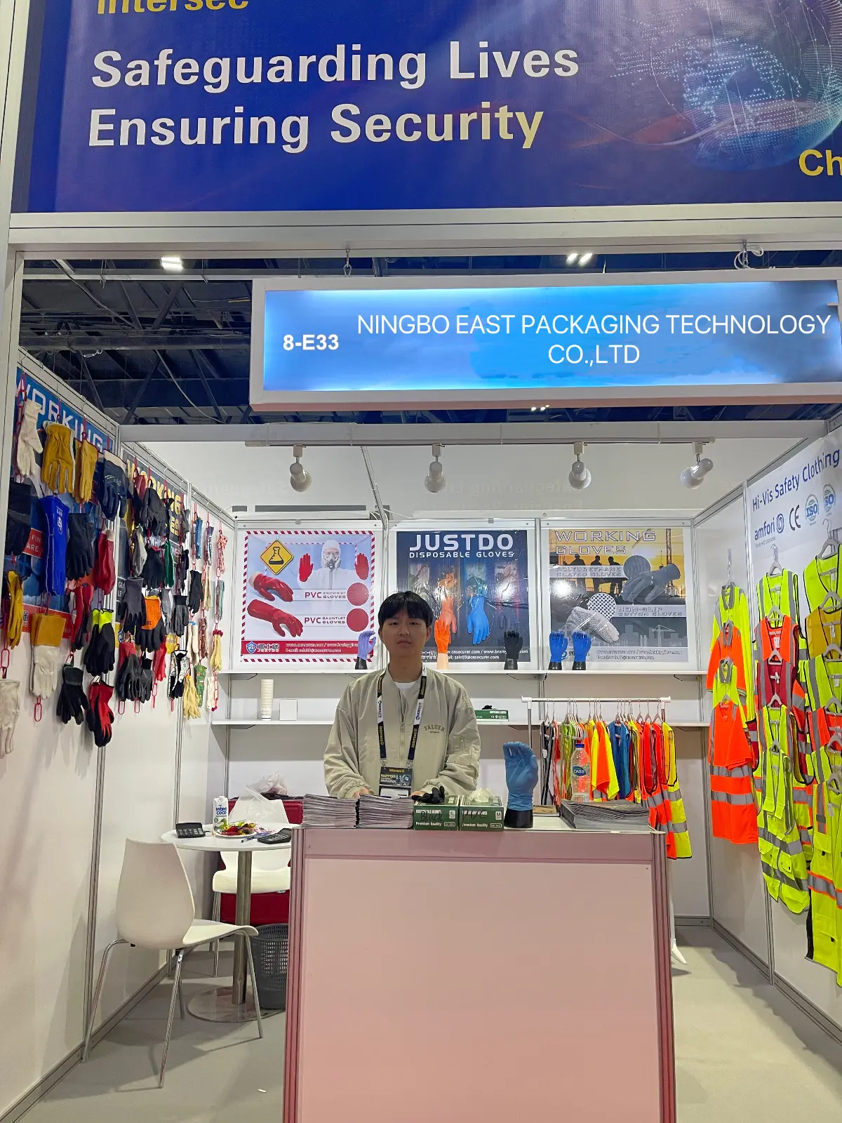 Ningbo East Packaging PPE and glove exhibition booth